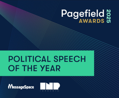 Pagefield Awards: Political Speech of the Year